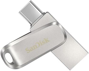 SanDisk 512GB Ultra Dual Drive Luxe Unità flash USB Type-C interamente in metallo con connettori USB reversibili di Tipo C e Tipo A, per smartphone, tablet, Mac e computer