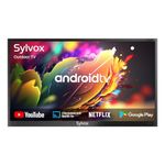 SYLVOX 55" Smart Outdoor TV for Android TV, 4K UHD 1000Nit Brightness Outdoor Television for Partial Sun, IP55 Waterproof Outside TV Share to TV, Voice Assistant, WiFi, 3 HDMI Input (Deck Pro Series)