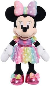 Disney Junior Minnie Mouse Bows-A-Glow Music and Lights Feature Plush Stuffed Animal, Kids Toys for Ages 3 Up, Amazon Exclusive by Just Play