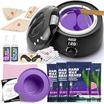 ANRUZ Premium Waxing Kit, Digital Wax Kit for Hair Removal, Wax Warmer Kit with 70 Items,Wax Pot for Waxing Professional -at Home Wax Machine for Full Body Waxing