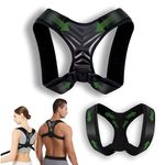 VIRGUM ® Adjustable & Breathable Posture Corrector - Back Brace, Back Strap, Back Straightener, Brace Posture Corrector, Posture Support, Posture Trainer for Posture Correction, Relief for Back, Shoulder and Neck, for Men, Women and Child.