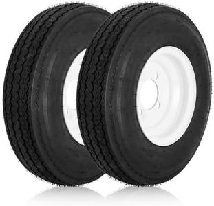 2PK RVpunk 4.80-8 Bias Trailer Tire with 8" Wheel - 4 on 4" - Load Range C