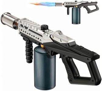 Koackl Powerful Propane Cooking Torch, Adjustable Flamethrower Torch Lighter, Blow Torch Propane for BBQ, Searing Steak, Camping & Charcoal Torch Lighter