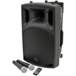 QTX, QX12PA Wireless Portable PA System Complete with Two Wireless Microphones, Bluetooth Connectivity, 8-Hour Battery life, Ideal for Events, Performances, Presentations