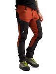 RevolutionRace RVRC GP Pro Pants for Men, Durable Hiking Pants, Rusty Orange, XL