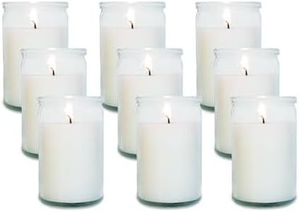Carolina Emergency Unscented White Jar Candle – 40 Hour Burn, Clear 3.5" Tall Glass Container – Long-Lasting Paraffin Wax for Power Outages, Storms, Camping & Preparedness