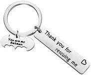 Lywjyb Birdgot Batman Gifts DC Comics Geeky Fans Gifts DC Superhero Gifts Dark Knight Keychain Thank You Gifts for Daddy Boyfriend You are My Batman Keychain