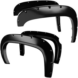 YITAMOTOR Front & Rear Fender Flares Compatible with 2007-2013 Chevy Silverado 1500 (Only Fit 69.3” Short Bed)(NOT for GMC Sierra), Pocket Riveted Wheel Flares, Off-road Smooth Finish Fenders