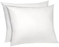 Poly-Cotton Zippered Pillow Cover - Queen Size Pillow Protector - Protects from Dirt, Dust, and Debris - 2 Pack