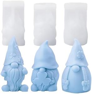 3 stampi in silicone per colata di Natale, gnomo, in resina epossidica, fai da te, per versare Natale, gnomi, regali per la famiglia e gli amici, Natale, ornamenti artigianali