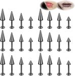 ZS 20G Spike Nose Rings Studs, 18G 