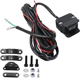 Heavy Duty Handlebar Control Line Winch Rocker Switch Handlebar Control Warn Accessories for ATV/UTV 3 Meter Black