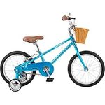 Retrospec Beaumont Mini 16 Inch Kids Bike for 4-6 Year-olds with Cushioning Tires, V-Brakes, Training Wheels, Basket and Bell for Boys and Girls Childrens Bicycle