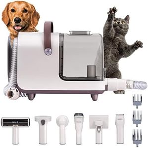 HICHEE Tondeuse Chien 12000 Pa 99.97% Aspirateur Poil de Chien avec 6 Outils 2.5L Ultra-Récipient, Tondeuse Professionnelle à cheveux pour animaux, Silencieuse PXC-SW01-EU, 1.0 unité