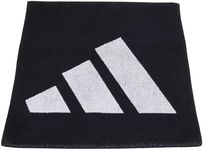 adidas Unisex-Adult 3Bar Small Towel, Black/White, No Size