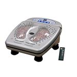 Infrared and vibration foot massager with wireless remote control