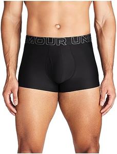 Under Armour Men's Multi-Pack Performance Tech Boxerjock Brief, 3" Inseam, All-Day Comfort & Soft, Black Solid - Core 3-pack