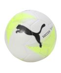 Puma Unisex-Adult Future 2 Soccer Ball, White-Fluro Green Pes, 5 (8448401)