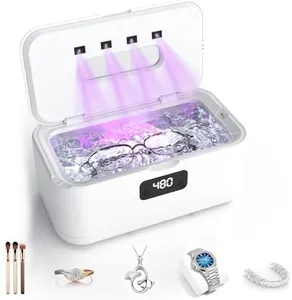 Ultrasonic Jewelry Cleaner,50Khz Professional Jewelry Cleaner Ultrasonic Machine for Jewelry, Eyeglasses, Rings, Watch Strap, Dentures, 304 Stainless Steel Tank