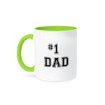 3dRose Mug, 15oz, Green/White