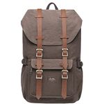 KAUKKO Laptop Backpack Travel Outdoor Weekend Bag Carry on Daypack Stylish and Durable Rucksack Hiking Backpack Fits 15.6"(5-1-coffee2)