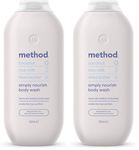 Method Body Wash, Simply Nourish, Shower Gel, Coconut, Rice Milk And Shea Butter Scent, Pack of 2, 532ml