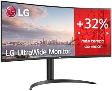 LG 34WP65C-B - Monitor Gaming UltraGear Curvo 34 pulgadas, Panel Nano IPS: 3440x1440p, 21:9, 250 cd/m², 1000:1, 160Hz, entradas: DPx1, HDMIx1, USB-Ax3, Color Negro