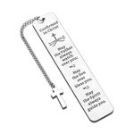 Baptism Gifts for Girls Boys Christian Confirmation Gifts for Women Men Inspirational Bible Verses Bookmark for Son Daughter Godson Christmas Birthday Easter Catholic Confirmation Gift for Him Her