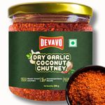 Devavo Dry Garlic Coconut Chutney | Vada Pav Chutney | Authentic Maharashtrian Recipe | Ready to Eat | Handmade with Love | No Artificial Colour & Flavour | No Preservatives (200 g)