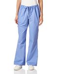 Cherokee Women Scrubs Pant Workwear Core Stretch Mid Rise Drawstring Cargo 4044, Ciel, XXL Tall