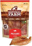 Natural Farm Pig Ears for Dogs (25 