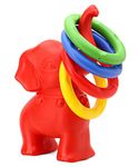 RUDRAMS Ring Game for Kids || Activity Ring Toys for Kids || Indoor Games & Outdoor Games || Strong & Durable Indoor Sports || Ring Toss Target Kids Games (Elephant, Red)