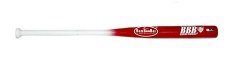 BamBooBat HNBR34ASA Softball Bat, Natural Handle/Red Barrel, 34-Inch/30-Ounce