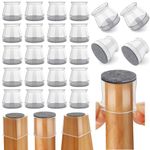 Vysane Chair Leg Floor Protectors Chair Leg Protectors for Hardwood Floors Silicone Pads Covers to Protect Floors (4, Big (1.3"-2"))