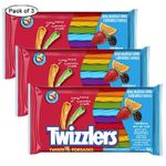 Licorice Candy, Rainbow Twists, 350 Gram (Pack of 3) by Twizzlers