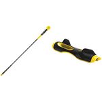 SKLZ Gold Flex, Golf Swing Trainer, Golf Accessories, Golf Training Aids, Flexible Fiberglass, Yellow/Black, 48'' / 122cm & Unisex Golf Grip Trainer Black, Black, One Size UK