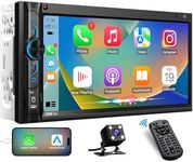 7 inch Double Din Digital Media Car Stereo Receiver,aboutBit Bluetooth 5.0 Touch Screen Car Radio MP5 Player Support Rear/Front-View Camera, AM/FM/MP3/USB/Subwoofer,Aux Input,Mirror Link