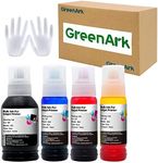 GREENARK Compatible EP 502 T502 Refill Ink Bottle Replacement for Expression ET-2700 ET-2750 ET-2760 ET-2850 ET-3700 ET-3750 ET-3760 ET-4750 ET-4760 ET-4850 Printers (4 Pack）