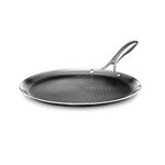 HexClad Hybrid Nonstick Griddle Pan, 12-Inch, Stay-Cool Handle, Dishwasher and Oven Safe, Induction Ready, Compatible with All Cooktops