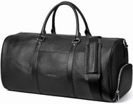 BOSTANTEN Genuine Leather Travel Weekender Overnight Duffel Bag Gym Sports Luggage Bags for Men Large: 21.85"X9.25"X11.25"