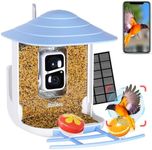 Smart Bird Feeder with Camera, Asuka Solar Powered Bird Watching Camera 1080P HD Auto Capture Bird Videos & Motion Detection, APP Notify, Wireless Camera, 2.4G Wi-Fi Bird House