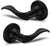 Berlin Modisch Dummy Lever Door Handle [Pack of Two] for Closets with a Iron Black Finish, Single Side, Non-Turning Pull Only Classic Series