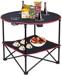 LEADALLWAY Camping Table Folding Pi