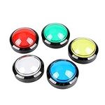 EG STARTS 5x New 60mm Dome Shaped LED Illuminated Push Buttons For Arcade Coin Machine Operated Games