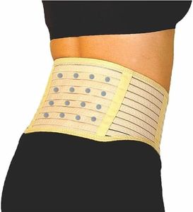 Activease by Dick Wicks Magnetic Back Support Belt, Deluxe Lower Back Brace, Beige (LGE)