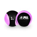 JLL® Medicine Balls 1-10kg, Heavy Duty Rubber, Colour Coded Weights - For Weight Training, Exercise, Fitness, MMA, Boxing (3)