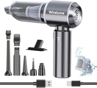 Handheld Car Vacuum Cleaner Cordless 22000Pa Strong Cyclonic Suction Blowing Brushless Motor Cordless Portable Mini Car Vacuum Powerful Rechargeable Lightweight for Pet Hair Vehicle Home Office Grey