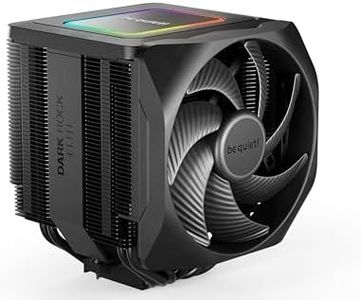 be quiet! Dark Rock Elite CPU air cooler, 7 high-performance heat pipes, 2x Silent Wings 135mm PWM fans, front fan mounting system, optimised RAM compatibility, ARGB LEDs, Speed Switch 2 modes, BK037