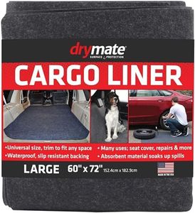 Drymate Cargo Liner Mat (58” x 72”), Seat Cover/Trunk Liner - Absorbent/Waterproof/Machine Washable - Protects Vehicle Interior, for SUVs, Trucks, Vans, Cars, and Dogs (Made in The USA)