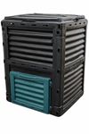 Sakusei Tools SAKUSEI 300 Litre Outdoor Garden Compost Waste Bin 300L Eco Friendly Composter Waste Converter Bin, Black and Green (SAKGB300)